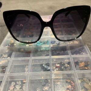 Gucci Black Cat-Eye Sunglasses